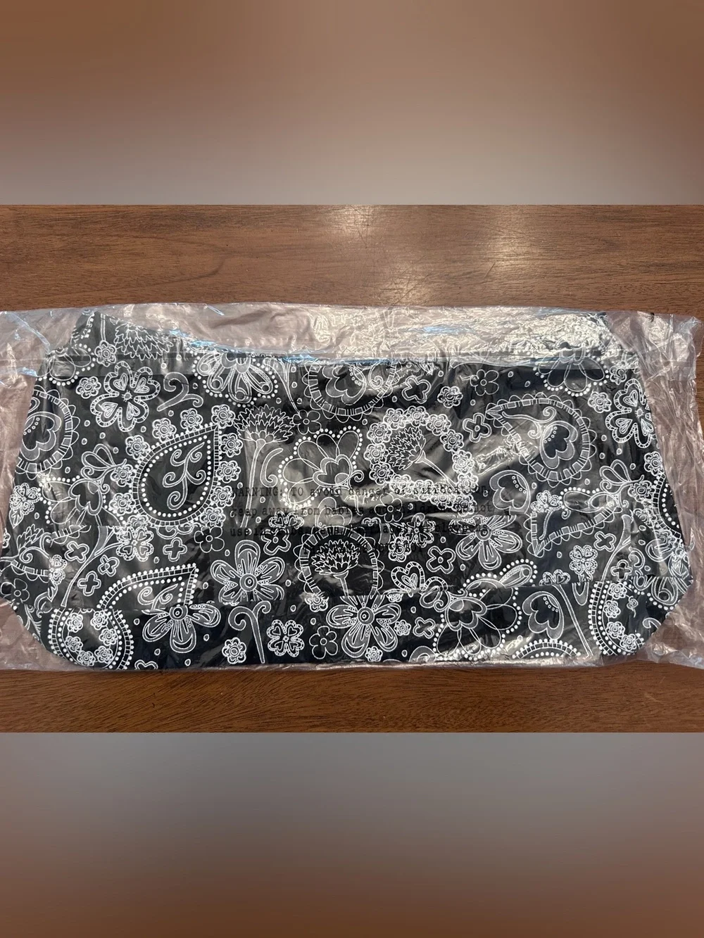 thirty-one Black and White Paisley Fitted Purse Skirt